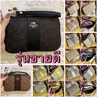 ราคา🔥🔥 รุ่นขายดี‼️มาเพิ่มแล้ว‼️กระเป๋าคล้องมือ Coach 8” งานสวยมากๆ🔥🔥