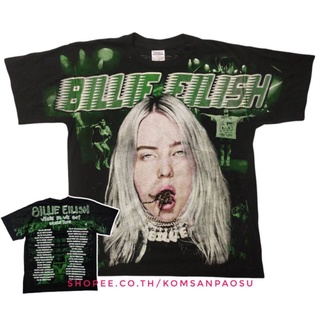 เสื้อยืด billie eilish world tour overprint เสื้อฮิปฮอป OVP