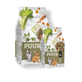 PUUR Rabbit อาหารกรต่าย สูตระผักคึ่นช่าย แครอท ช่วยสุขภาพฟัน และระบบย่อย 600g