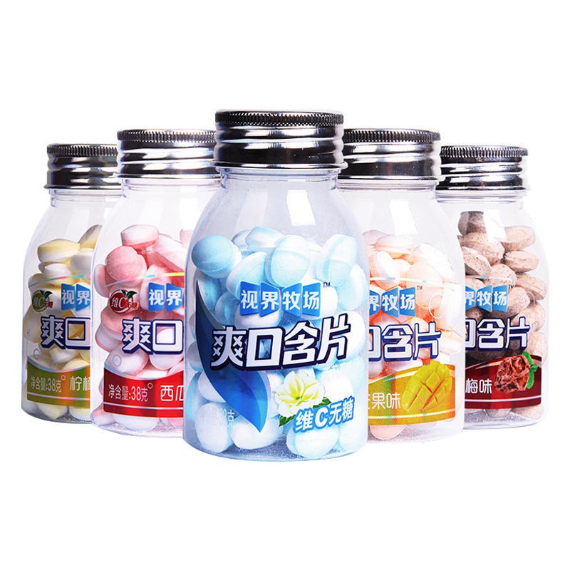 Vision Ranch วิตามินซีรีเฟรชชิ่งคอร์เซ็ต, ลูกอมมิ้นต์แบบสบาย ๆ, แท็บเล ...