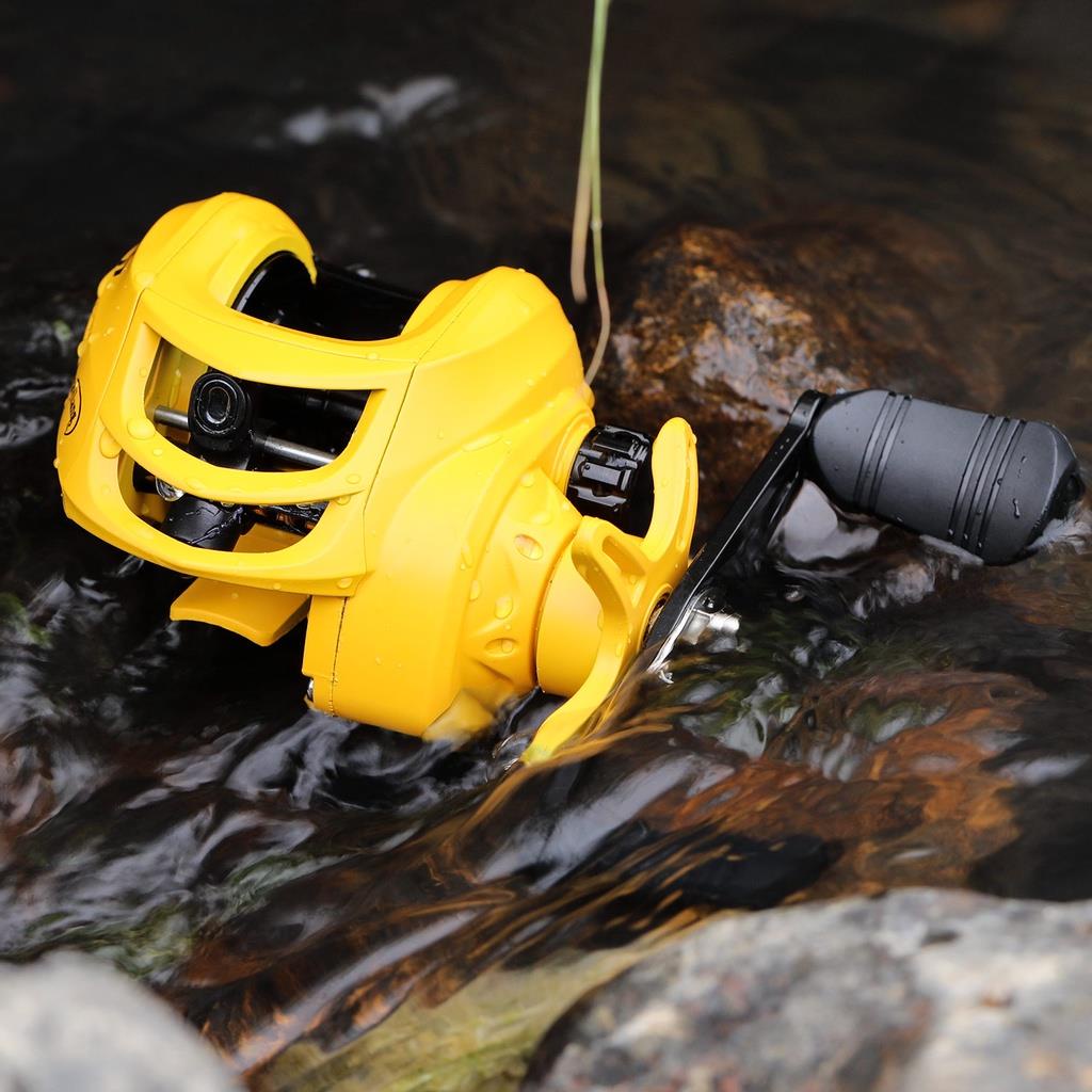 🐬HAIYI FISHING🐬รอกตกปลาเบทคาสติ้ง 18+1BB รอกตกปลาความเร็วสูงแรงลากสูงสุด 8 กก. เหมาะสำหรับการตกปลาน้ำจืดกร่อย รอกหยดน้ - รูปที่ 7