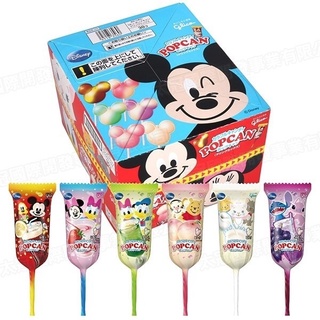 NEW!!!! Glico Disney Popcan Lollipop อมยิ้มรวมการ์ตูนดีสนีย์รุนใหม่ล่าสุด ทำมาจากน้ำผลไม้