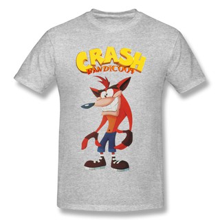 Crash Bandicoot Ps1 Psx 1996 ชายเสื้อทีชายออกแบบเสื้อยืด Man Tee Tee Christmas Gift