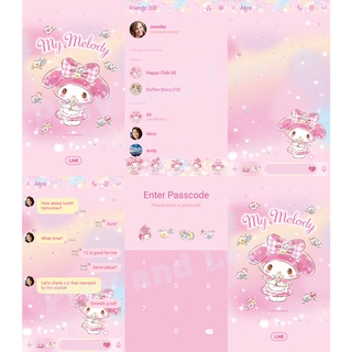 Theme Line My Melody &amp; Kuromi ( ธีมไลน์ มายเมโลดี้ และ คุโรมิ ) Sanrio ลิขสิทธิ์แท้