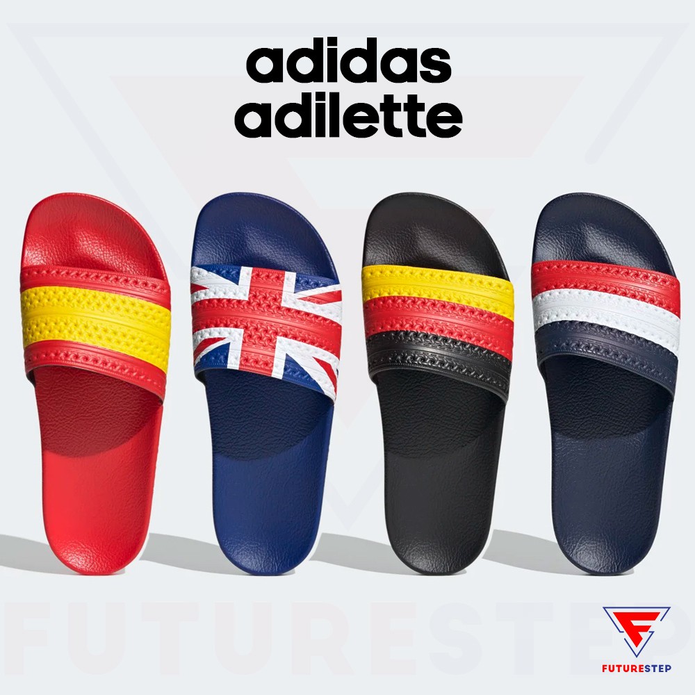 รองเท้าแตะ adidas Adilette ลายธงชาติ Made in Italy