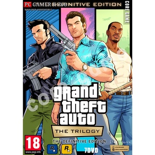 GAME PC  GTA Trilogy The Definitive Edition (3in1) แผ่นเกมส์ แฟลชไดร์ฟ เกมส์คอมพิวเตอร์  PC โน๊ตบุ๊ค
