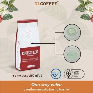 เมล็ดกาแฟคั่ว Espresso Blend by NLCOFFEE กาแฟอาราบิก้าผสมโรบัสต้า (250กรัม/1 ถุง)