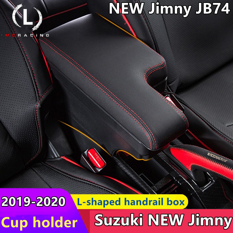 สําหรับ Suzuki ใหม่ Jimny JB74 2019-2021 กล่องที่เท้าแขนรถ usb ปรับCentre คอนโซลที่เท้าแขนรถ