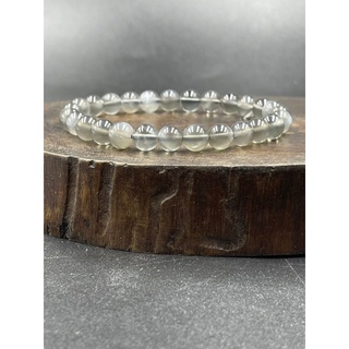 grey moonstone bracelet 8mm มูนสโตนสีเทา