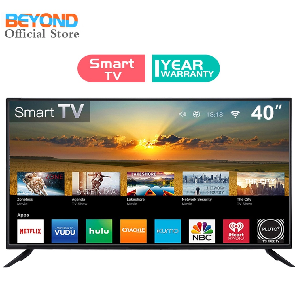 UPOV Smart TV 40 นิ้ว  HD ทีวี   สมาร์ททีวี   นิ้วคุณสามารถเข้าถึงอินเทอร์เน็ตและดู YouTube ได้โดยตรง