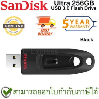 SanDisk Ultra USB 3.0 Flash Drive 256GB (Black สีดำ) ของแท้ ประกันศูนย์ 5ปี