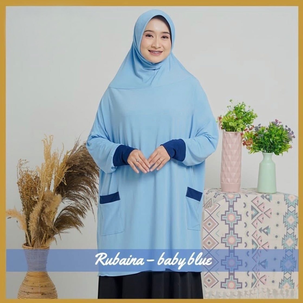 ฮิญาบแขนสําเร็จรูป Jersy Jumbo Hijab Syari Rubiah