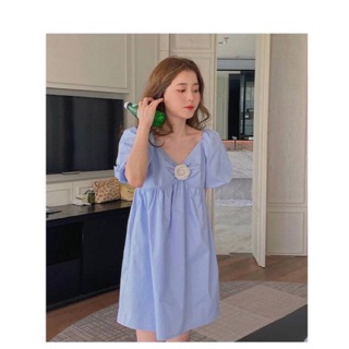 ชุดเดรส‼️พร้อมส่ง 🇰🇷N e w w w งานนำเข้า พร้อมส่ง Pastel chanel dress มินิเดรสสีพลาสเทลโทนสวย   มาพร้อมเข็มกลัด