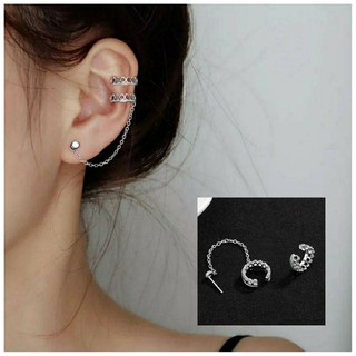 ต่างหูหนีบมงกุฏ • Royal Crown Chain Ear Cuff