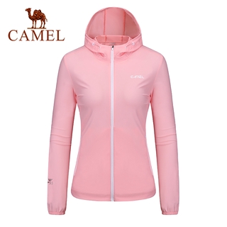 CAMEL เสื้อแจ็คเก็ตป้องกันแสงแดดกลางแจ้งสำหรับผู้หญิง