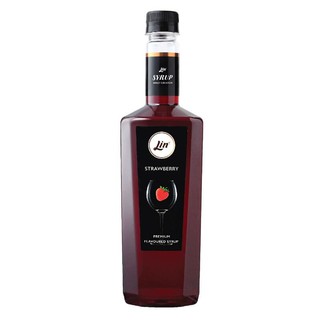 น้ำเชื่อมกลิ่นสตอเบอร์รี่ 750 มล. ลิน Strawberry Syrup 750ml. Lin