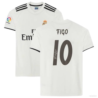 เสื้อกีฬาแขนสั้น ลายทีมชาติฟุตบอล Real Madrid Estar 2018 2019 ชุดเหย้า สไตล์เรโทร สําหรับผู้ชาย และผู้หญิง