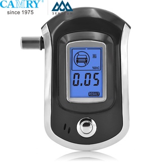 CAMRY เครื่องเป่าแอลกอฮอล์ เครื่องเป่าวัดแอลกอฮอล์ Digital Breath Alcohol Tester แถมหัวเป่า 5 ชิ้น