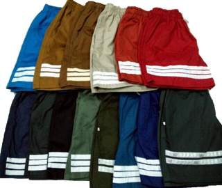 (เข้าใหม่/พร้อมส่ง)กางเกงขาสั้นเอวยืดแถบขาว Free Size