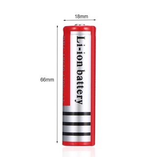 ถ่านชาร์จคุณภาพสูง ถ่านแดงยาวชาร์จได้ 186503.7V