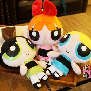 ตุ๊กตาการ์ตูน Powerpuff Girls ขนาด 20 ซม. ของเล่นสําหรับเด็ก จํานวน 4 ชิ้น