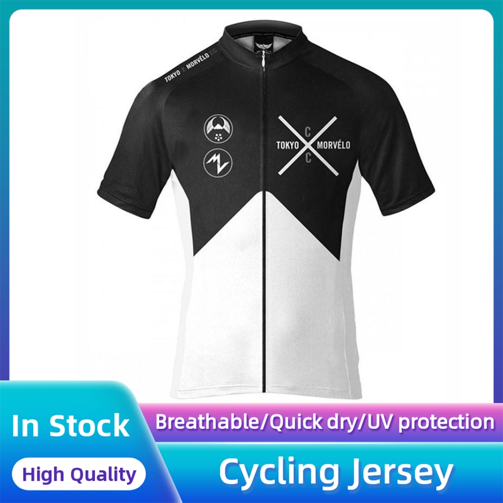 ผู้ชายโตเกียว X Morvelo ขี่จักรยาน Jersey Top NEW Racing Downhill จักรยานเสือภูเขารถจักรยานยนต์ Sportwear ฤดูร้อนเสื้อ