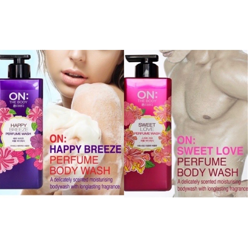 ON.PERFUME HAPPY BODY WASH ครีมอาบน้ำของเกาหลีหอมเนียนผิวขาวบำรุงผิวกายสวยงามใช้ได้ทั้งชายและหญิง ต้องลองใช้ทุกคนลองค่ะ