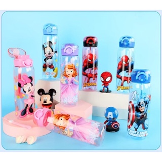 กระติกน้ำ tritan รุ่นยกดื่ม ความจุ 600ml. ลาย Disney Marvel