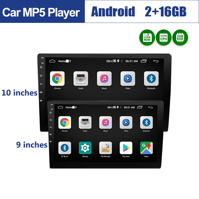 Novsight 9 นิ้ว 10 นิ้ว 2 Din หน้าจอสัมผัส Android 11 สําหรับรถยนต์ เครื่องเล่นมัลติมีเดีย MP5 2GB RAM 16GB ROM บลูทูธ เครื่องเล่น gps FM WIFI