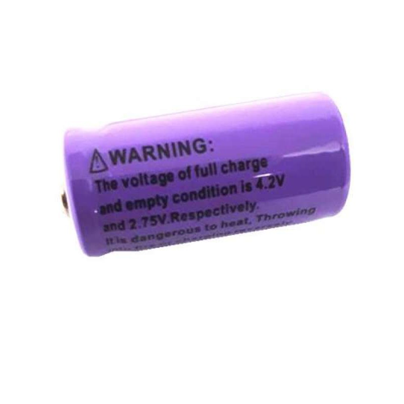 2 x UltraFire 16340 / CR123A / LC16340 Lithium Battery 2600 mAH ถ่านชาร์จ (2 ก้อน) - รูปที่ 2