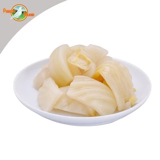 ผักกาดดองเค็ม ฮั่วน่ำฉ่าย สูตรลดโซเดียม 25% ตรานกพิราบ แบบซอง ขนาด 145 กรัม แพ็ค 4 ซอง