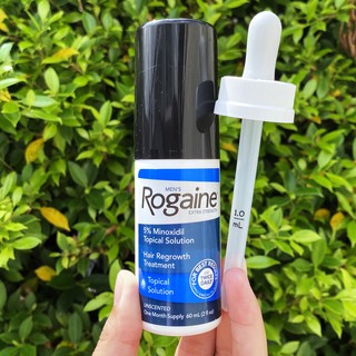 Mens Rogaine® 5% Solution 60mL 1 ขวด ( FREE ดรอปเปอร์แท้) รักษาผมร่วง  เซรั่มปลูกผม-ปลูกคิ้วสำหรับผู้ชาย