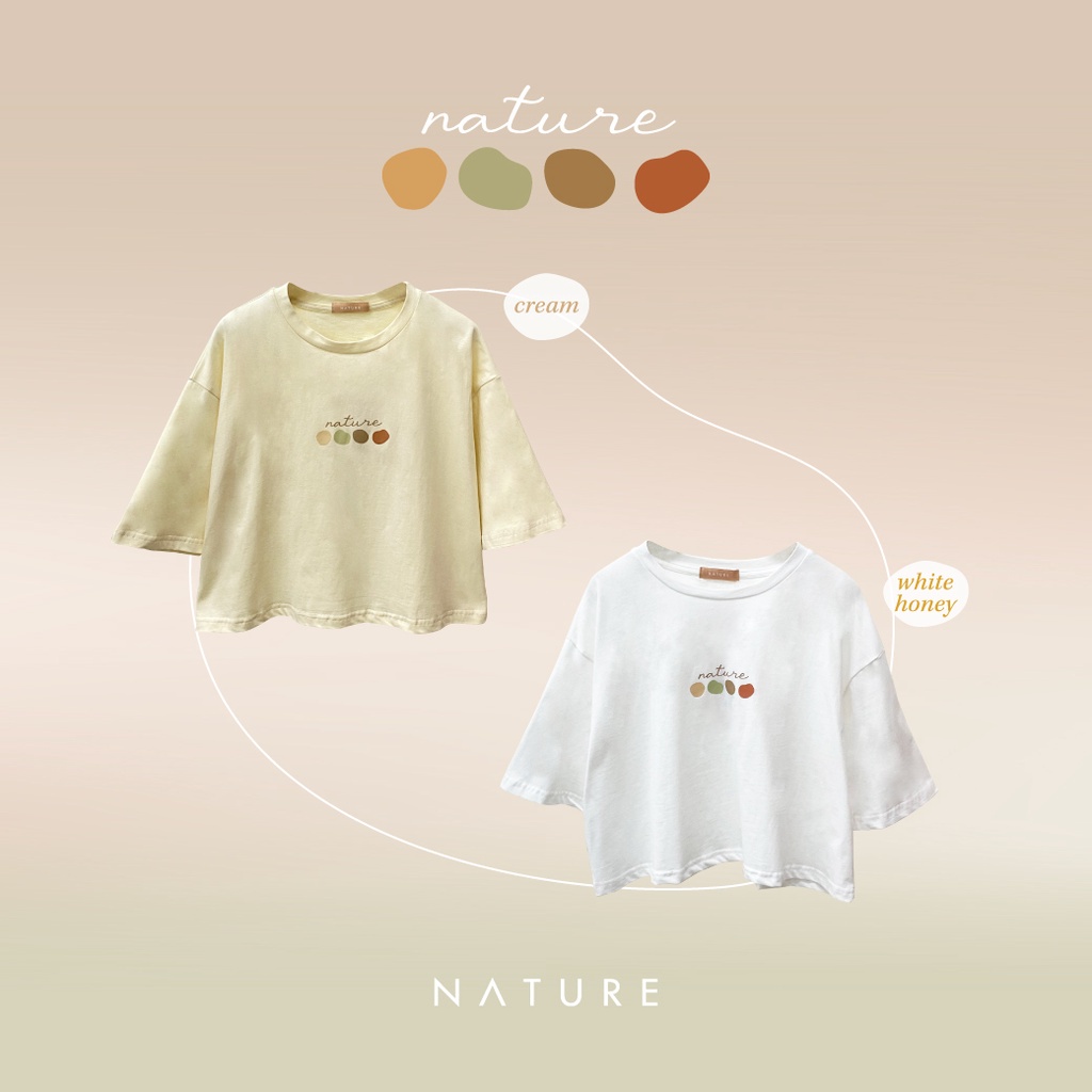 nature.bkk - TS4301 nature colors crop เสื้อยืดครอปเนเจอร์คัลเลอร์