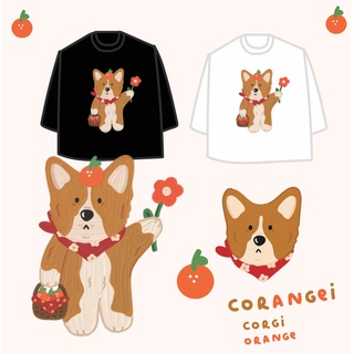 corgi orange T-shirt