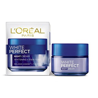LOreal White Perfect night cream ลอรีอัล ไวท์ เพอร์เฟ็คท์ ไนท์ ครีม 50 มล.