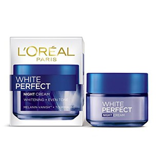 LOreal White Perfect night cream ลอรีอัล ไวท์ เพอร์เฟ็คท์ ไนท์ ครีม 50 มล.