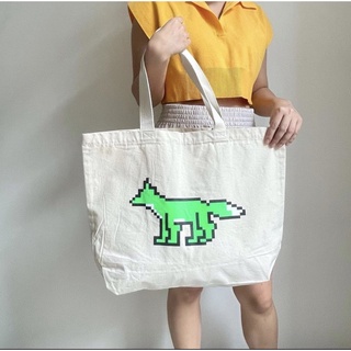  Maison kitsune green-neon fox ของแท้ 100%