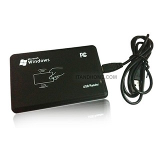 เครื่องอ่านบัตร RFID Proximity card reader 125KHz อ่านเลข 10 หลักหน้า