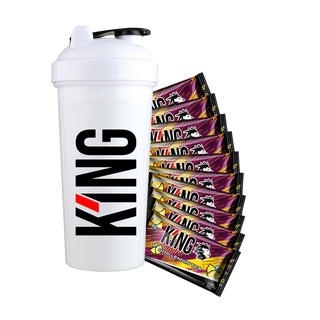 K 1 N G (เค วัน เอ็น จี) Energy Drink God Lemon Tea 10 [Free Shaker] ซอง เครื่องดื่มให้พลังงาน อีสปอร์ต