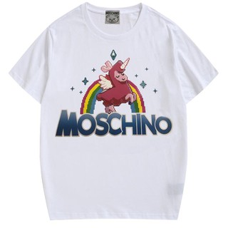 ถูกสุดๆเสื้อยืดพิมพ์ลาย Moschino Cottonรหัสเต็ม