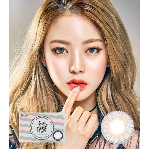 [พร้อมส่ง] O-lens Gold Series รายเดือน#สี Iced Gold  # 0.00
