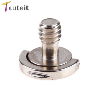 Tcuteit อะแดปเตอร์แหวนสกรู 1/4 D-Ring สําหรับขาตั้งกล้อง