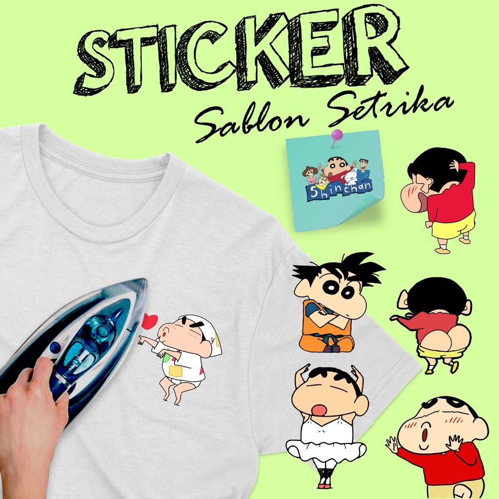 สติ๊กเกอร์เสื้อยืด SINCHAN น่ารัก CHILDRENS STICKER CUTE SINCHAN สติ๊กเกอร์เสื้อยืด