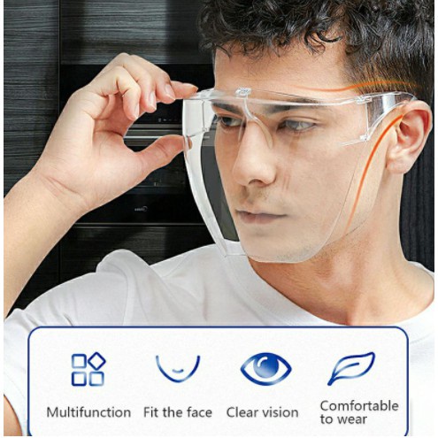 ✚™﹍pyrin889shop พร้อมส่ง หน้ากากใส เฟสชิว หน้ากากแว่นตา ***เฟสชิวอะคริลิค*** หน้ากากป้องกันน้ำลาย ป้องกันเชื้อโรค