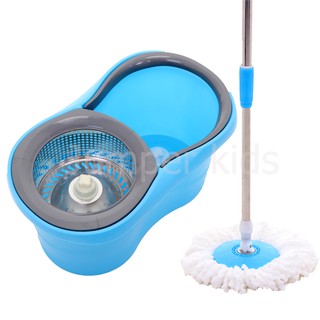 Jumper Kids modern Spin Mop ถังปั่นไม้ม๊อบสแตนเลส พร้อมผ้าม๊อบ 2 ผืน JMS-001