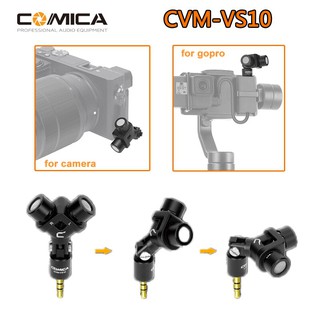 COMICA CVM-VS10 Cardioid Stereo ไมโครโฟนสำหรับกล้อง 3.5 มม.TRS