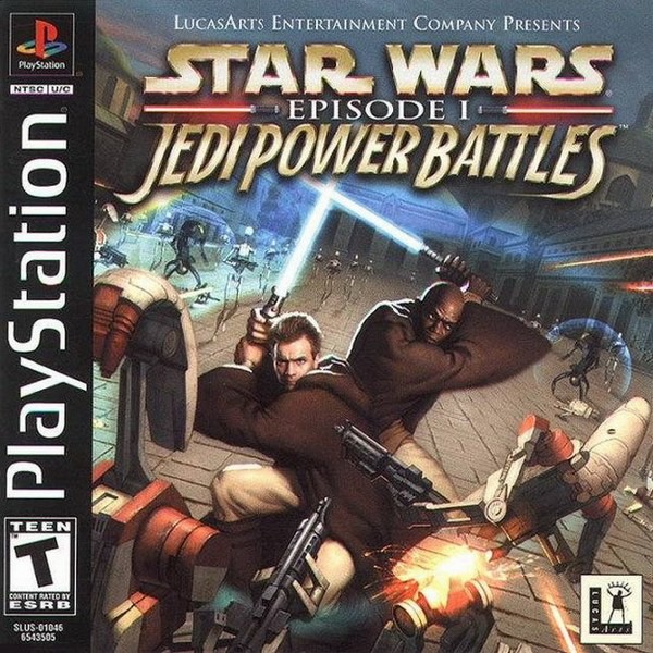 STAR WARS EPISODE 1 JEDI POWER BATTLES [PS1 US : 1 Disc]