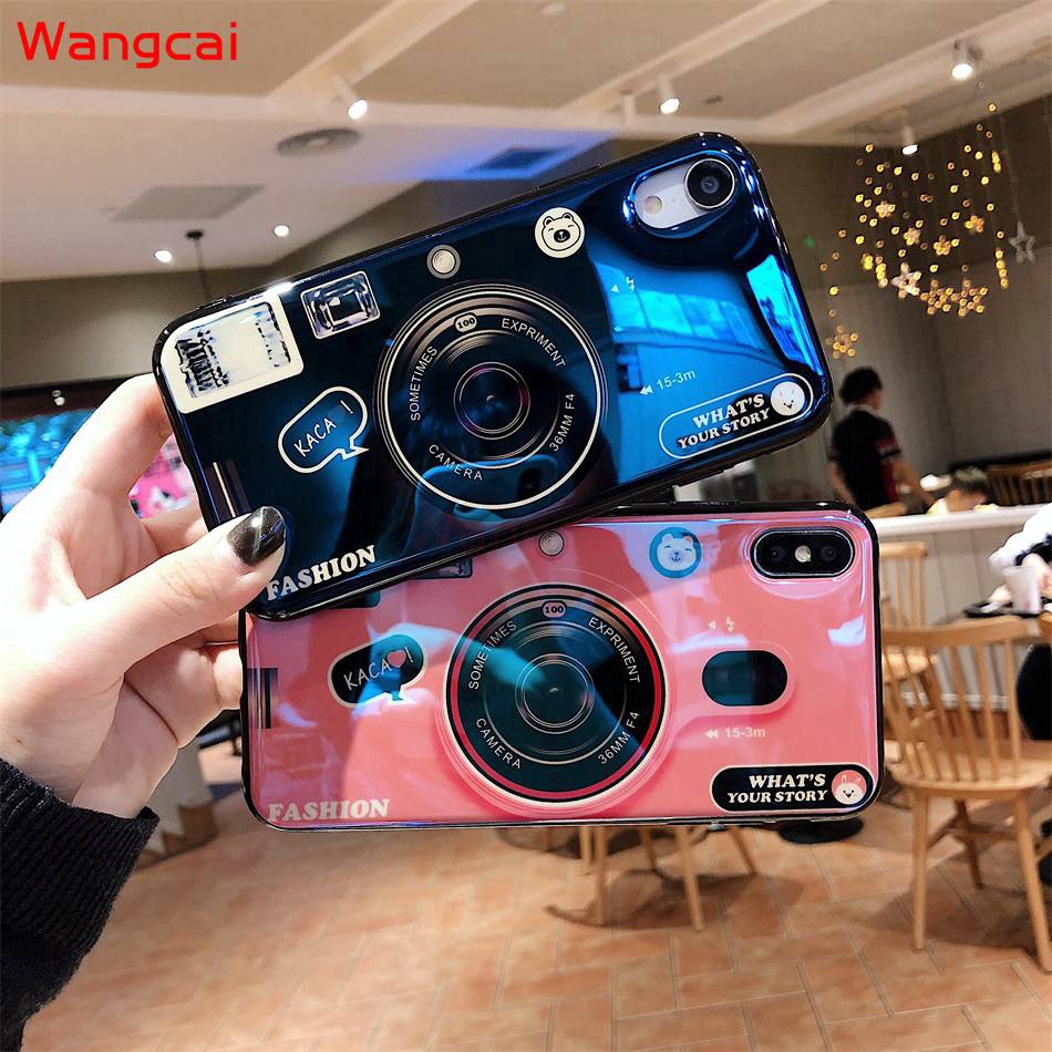 Huawei Mate 30 Pro Nova 5T 5i 5 Pro Honor Play 3 20 Pro Phone Case + Holder Camera Lens Blue Light Soft Case Cover