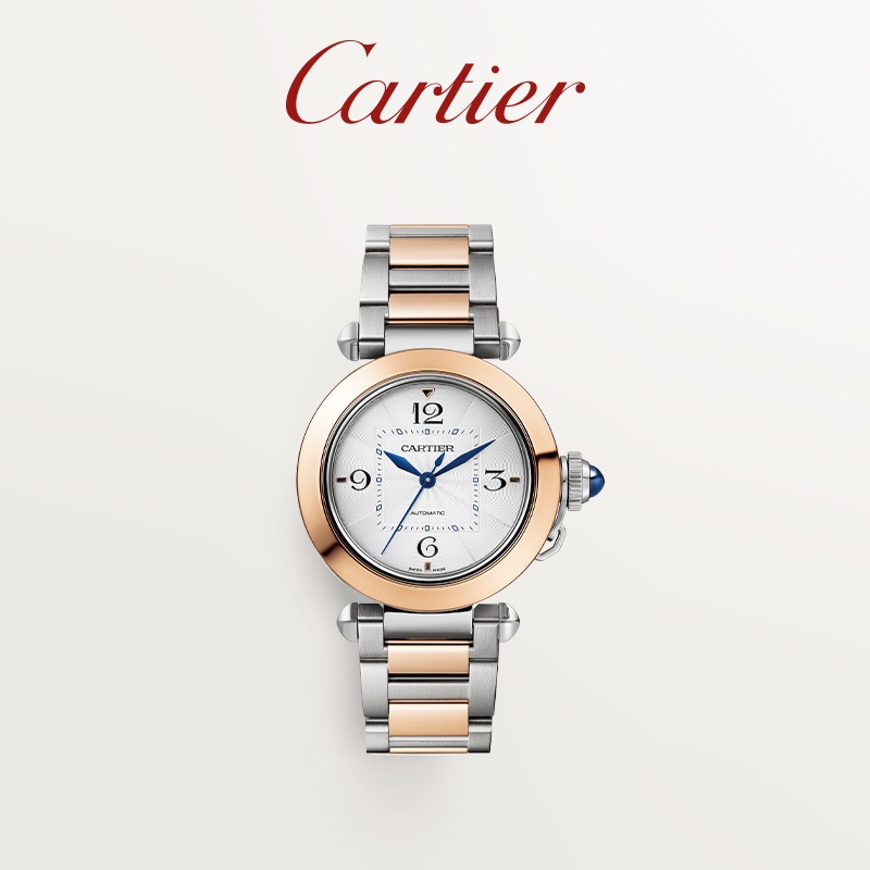 [Luxury Customization]Cartier Series Mechanical Gold Watch Rose Gold Stainless Steel Replacement Strap Watch ptRh