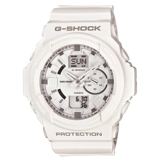 Casio G-Shock Mens White Resin Strap Watch GA-150-7A